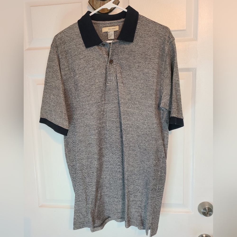 (727) Basic Equipment Men's Classic Polo Shirt, Size: Medium Color: Grey